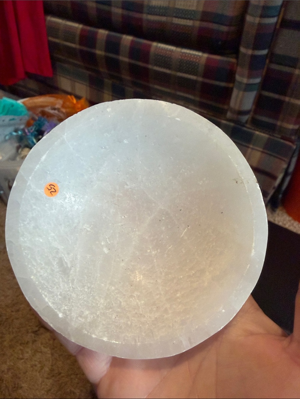 Selenite Charging Bowl - White Crystal Home Accent